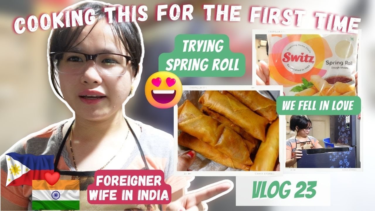 🇮🇳🇵🇭 Bored? E-spring roll lang yan! charoot 😆 | Filipina Wife in India