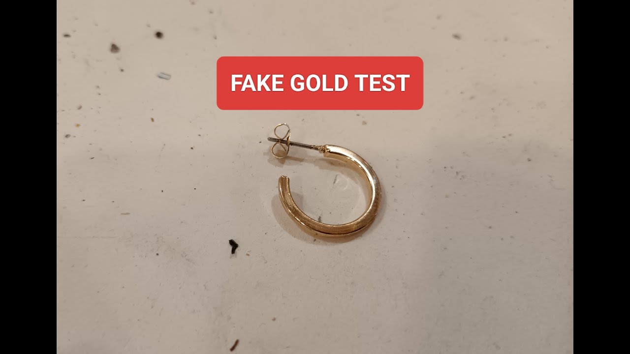 How to spot fake gold with the simple test, warning do not try this at home educational purpose only