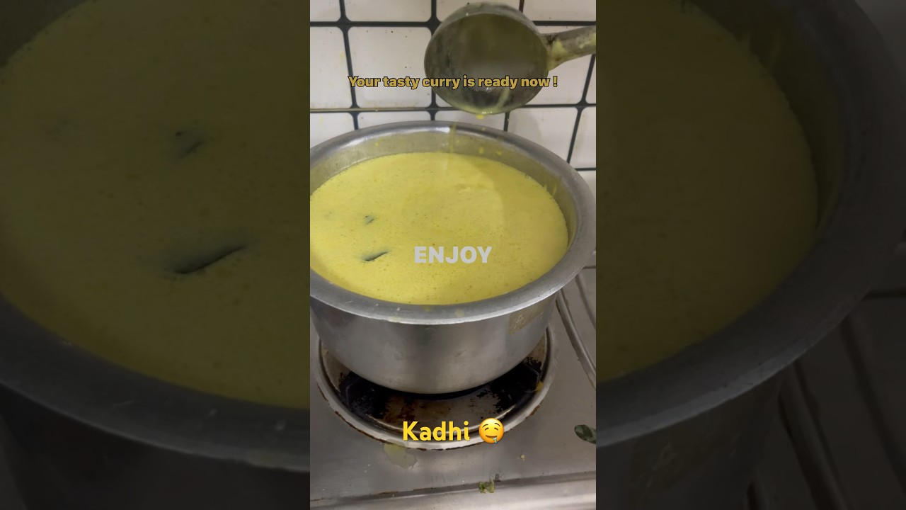 Easy Kadhi Recipe 💯made with buttermilk/mahi/chach with besan