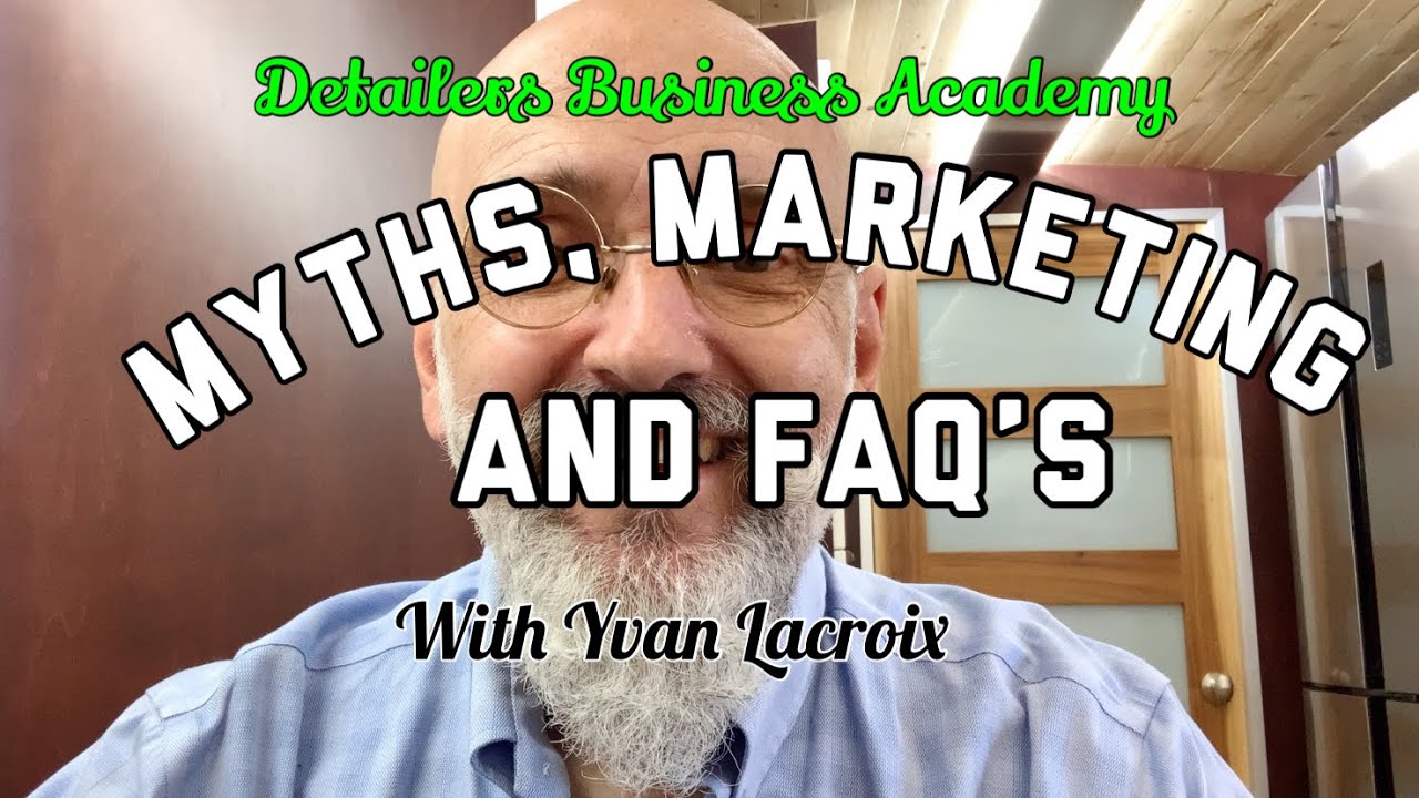 Detailing myths, marketing and FAQ’s