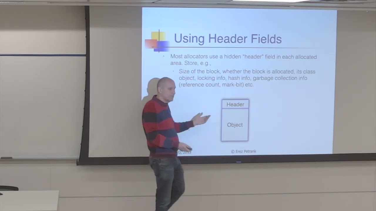 12 Memory Management Course 2025: Lecture 12: Allocation Techniques; Write Barriers