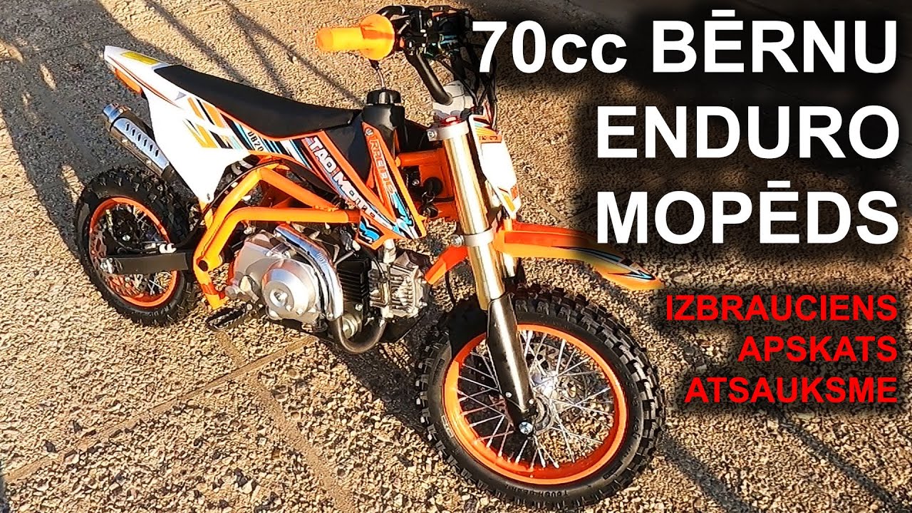 Bērnu mocītis 70cc, TAO motor DB20 Apskats, Testdraivs, Atsauksme