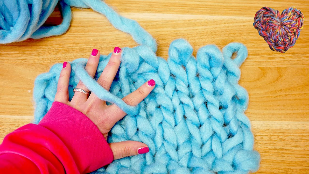 Stricken | Decke Stricken ohne Nadeln!? Hand Stricken im Test