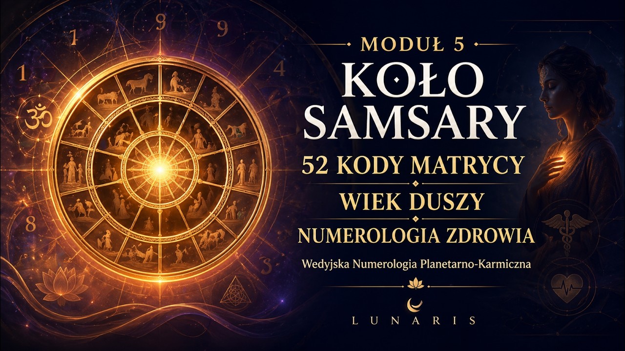 MODUŁ 5: Koło Samsary, 52 Kody Matrycy, Wiek Duszy i Numerologia Zdrowia