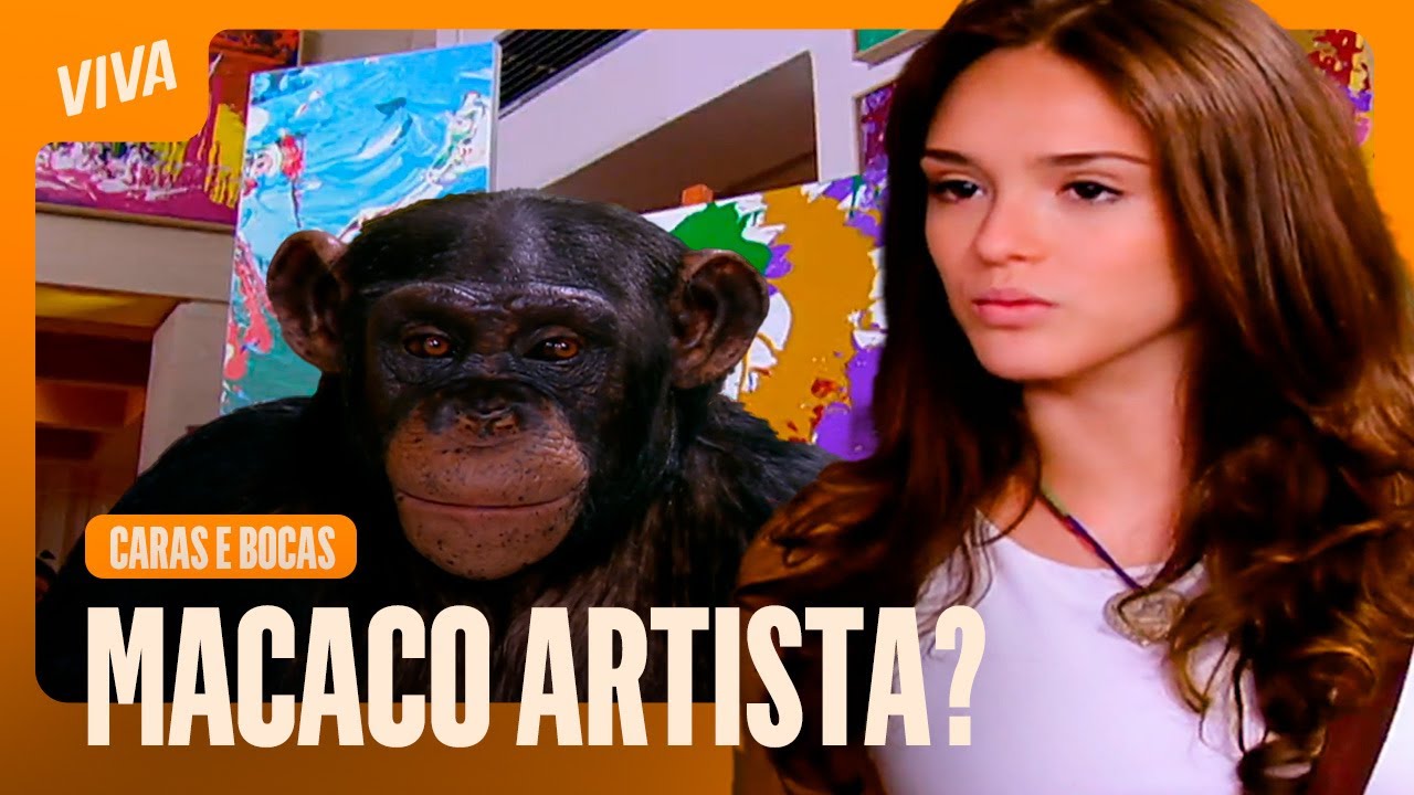 MACACO PINTOR? BIANCA INVADE A EXPOSI&Ccedil;&Atilde;O E DENIS &Eacute; DESMASCARADO! | CARAS E BOCAS | CENAS MARCANTES