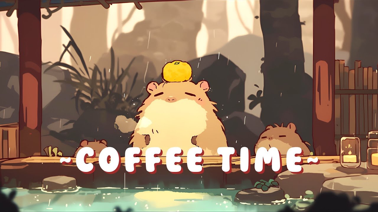 24/7 Capybara Lofi Beats - Chill Jazz Beats to Relax/Study ~ Cozy Times ~ 🦫 🍵 ✨