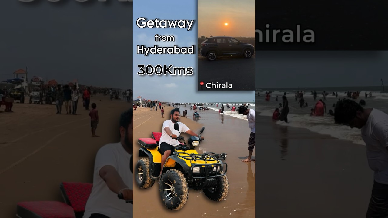 📍Chirala Beach - Getaway from Hyderabad😍 Weekend Trip 