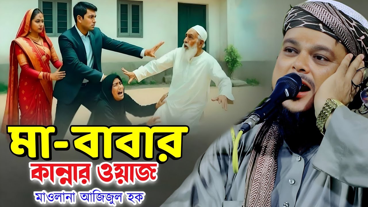 মা–বাবার কান্নায় কেঁপে উঠবে হৃদয় 😭 | মাওলানা আজিজুল হক সাহেবের হৃদয়স্পর্শী ওয়াজ 