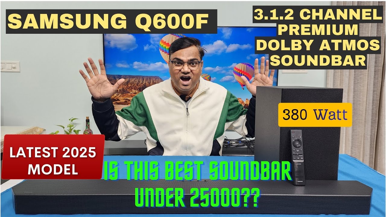 🔥SAMSUNG Q600F Soundbar Review (India)🔥 Dolby Atmos BASS Test & Q600F Vs B750F Comparison!