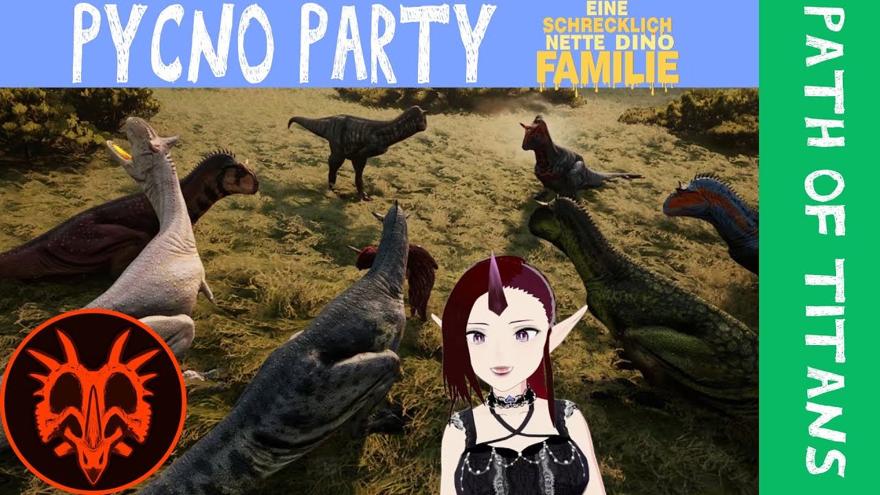 Path of Titans- Pycnoparty mit Eine Schrecklich nette Dinofamilie