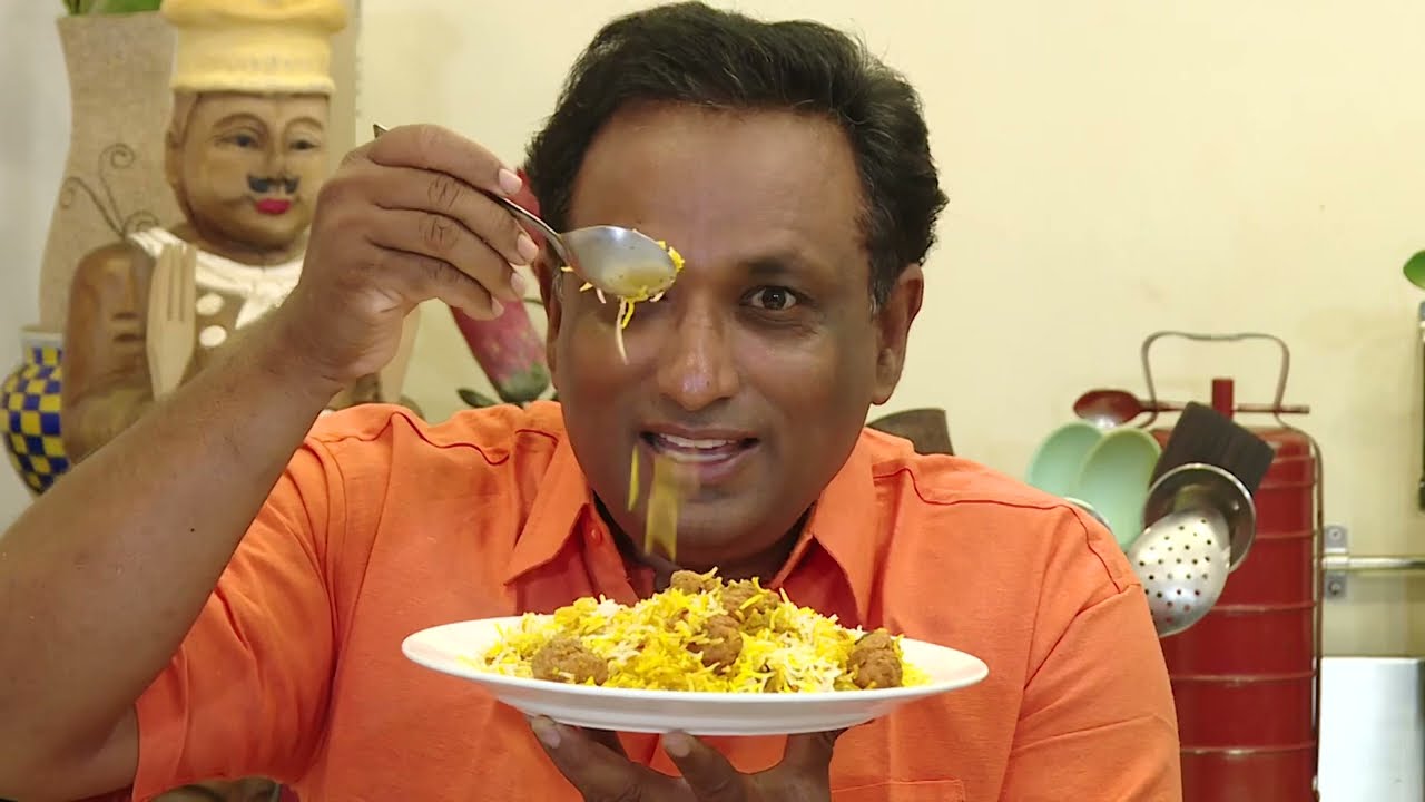 Mutton kofta biryani - Kemah balls biryani