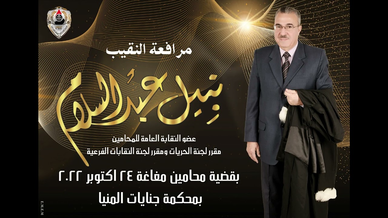 مرافعة النقيب نبيل عبد السلام بقضية محامين مغاغة 24-10-2022
