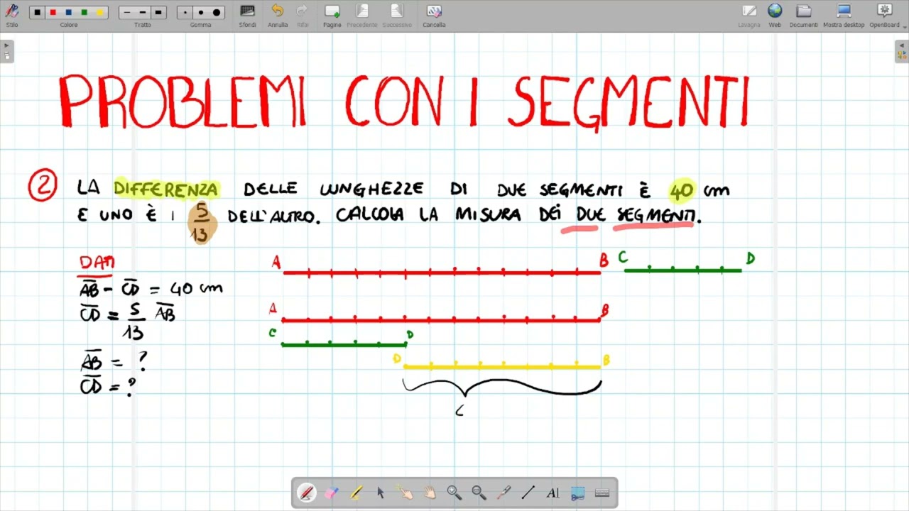 PROBLEMI CON I SEGMENTI + ESERCIZI📏prima/seconda media