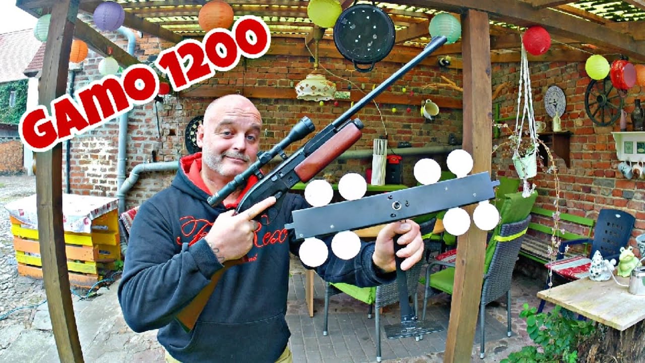 Gamo 1200 Co2  Gewehr mit Röhrenmagazin 💥 Testschießen mit neuem beweglichem Schießspiel. 😎😁