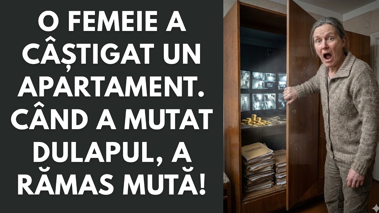 O femeie a câștigat un apartament. Când a mutat dulapul, a rămas mută!