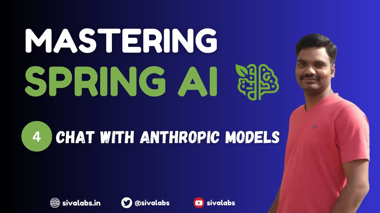 Spring AI Tutorial : 04 - Chat with Anthropic Claude Models