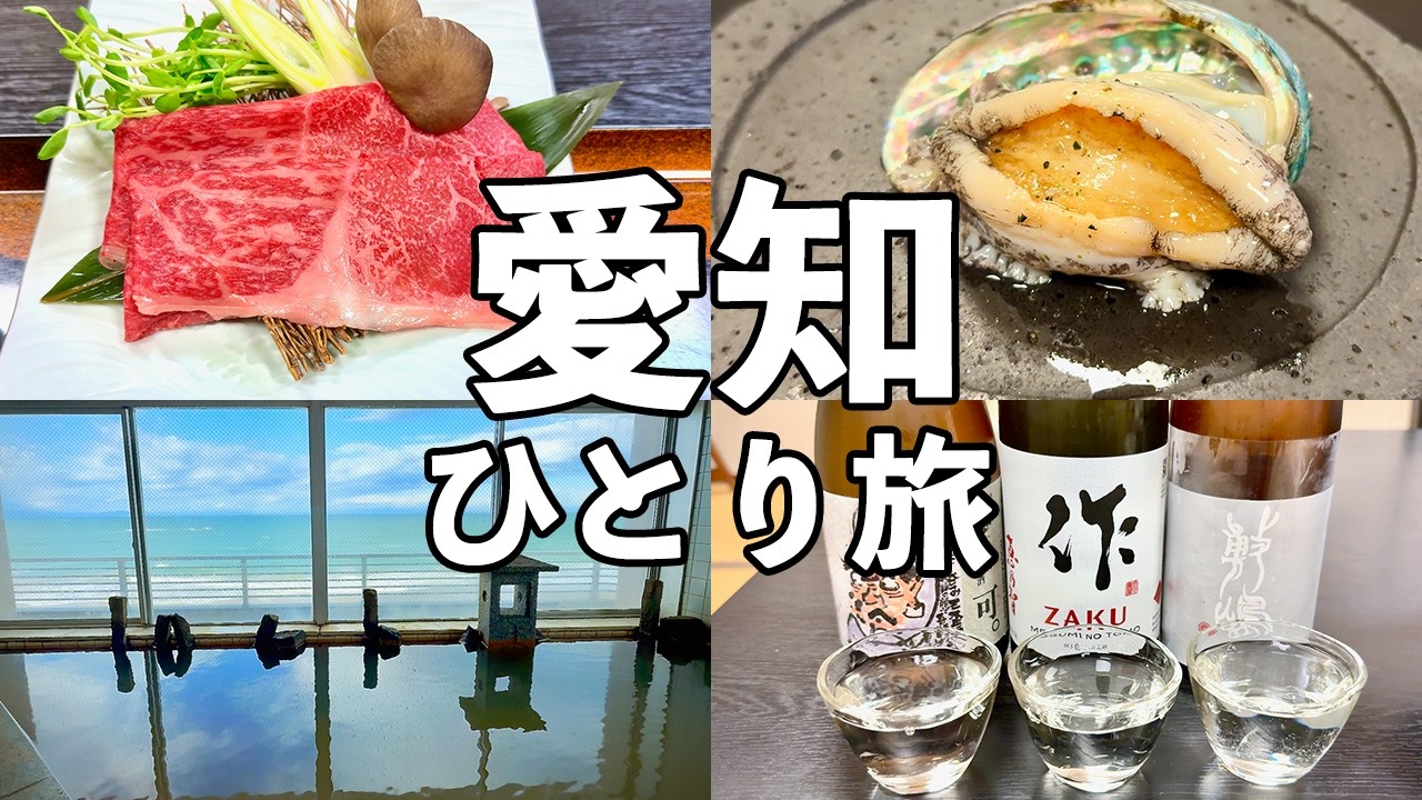 【愛知ひとり旅】絶景オーシャンビューの温泉宿で楽しむ知多グルメと地酒