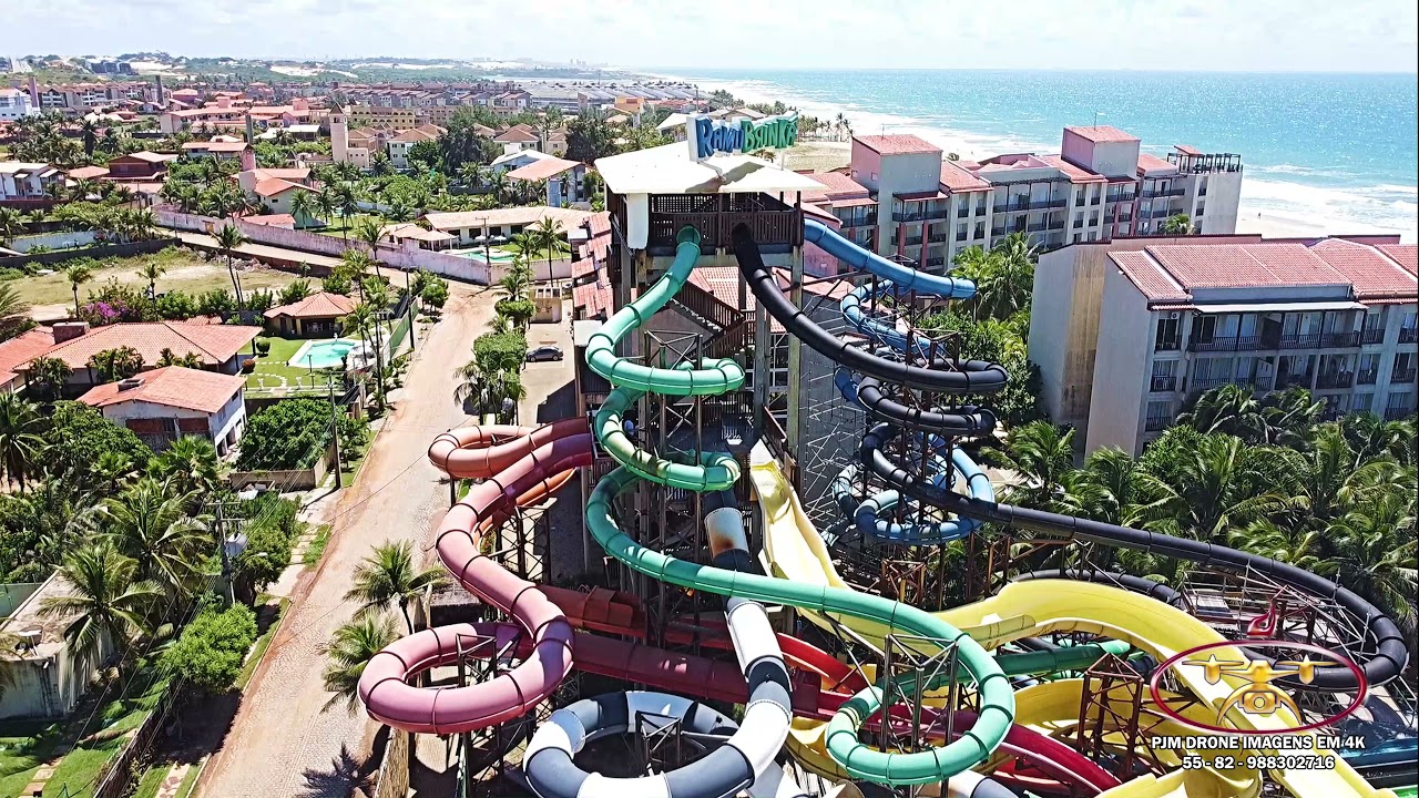 Beach Park - Porto da Dunas - Aquiraz - Ceará  Brasil - visto de cima em 2.7K - Dji Mavic Mini