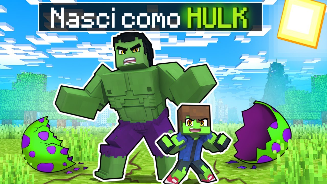 NASCI como um BEBÊ HULK no Minecraft