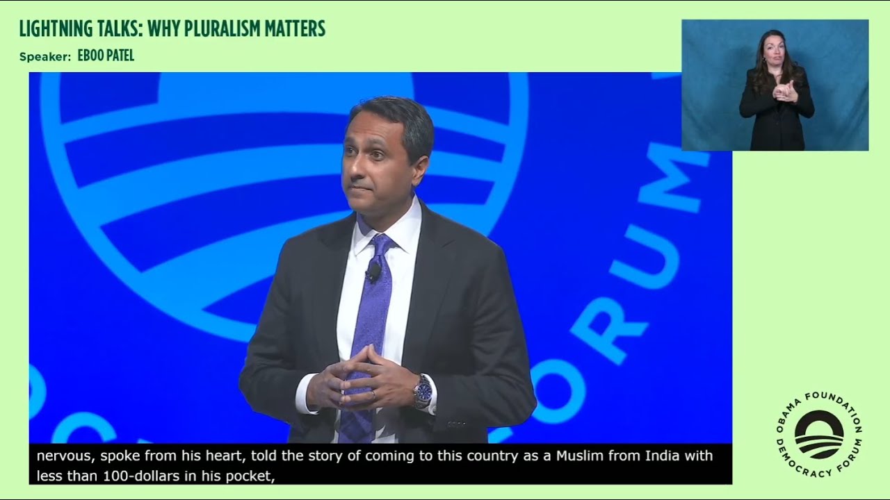 Eboo Patel at The Obama Foundation's 2024 Democracy Forum