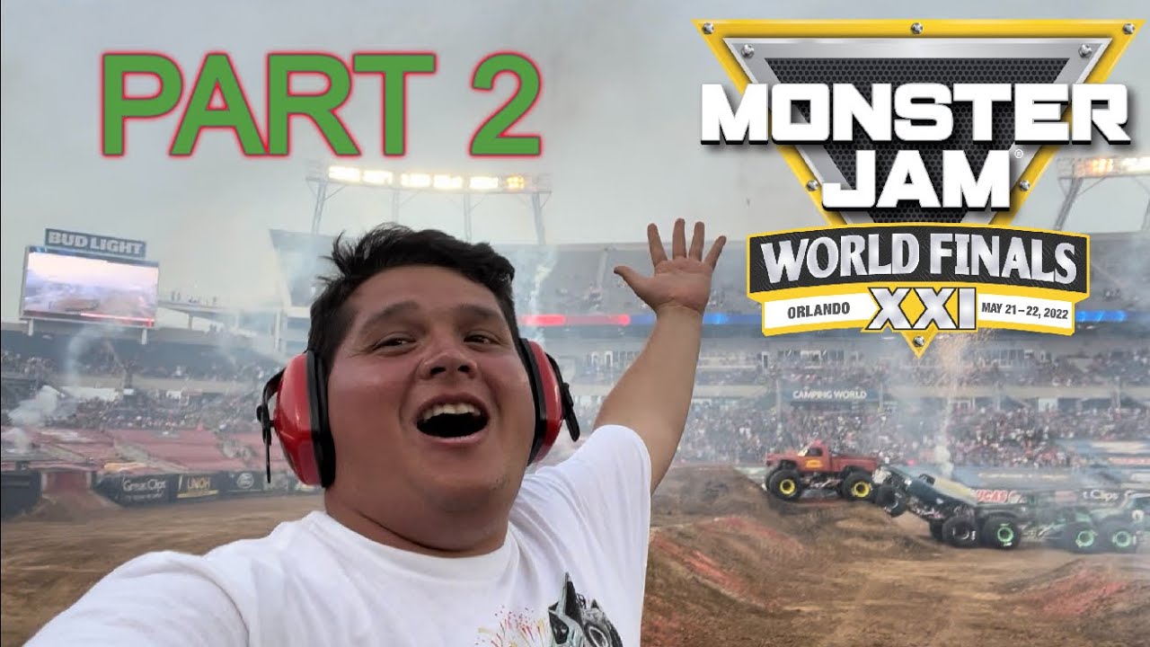 Monster Jam World Finals 21 Orlando, FL May 22, 2022 Vlog, Skills, High Jump and Freestyle