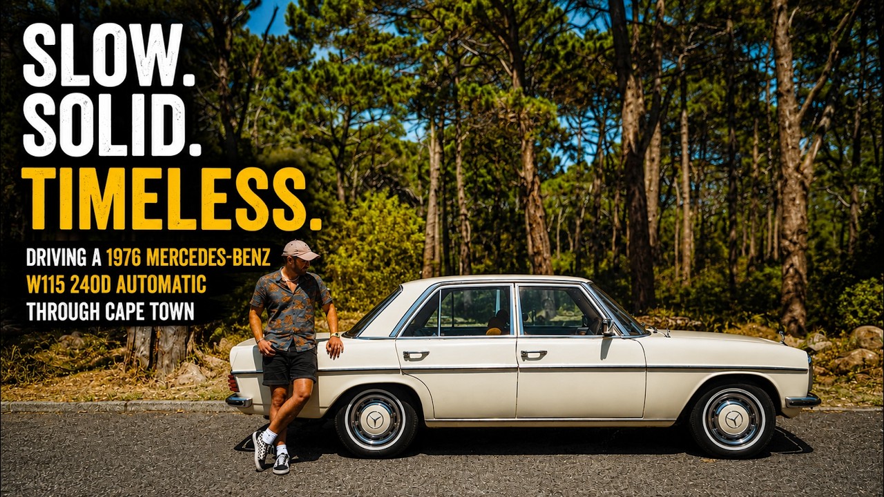 Driving a 1976 Mercedes-Benz W115 240D Automatic Through Cape Town | Slow & Solid