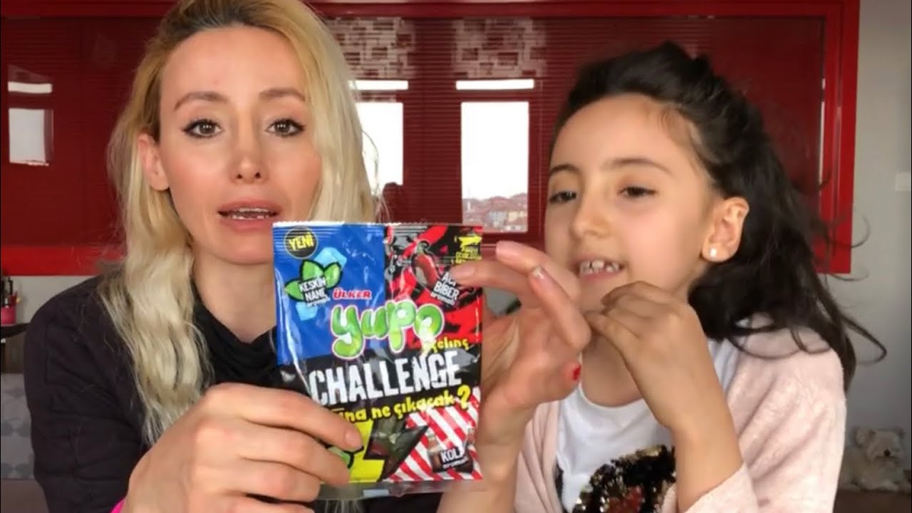 Biberli jelibonu kim yedi ? Yupo challenge anne kız