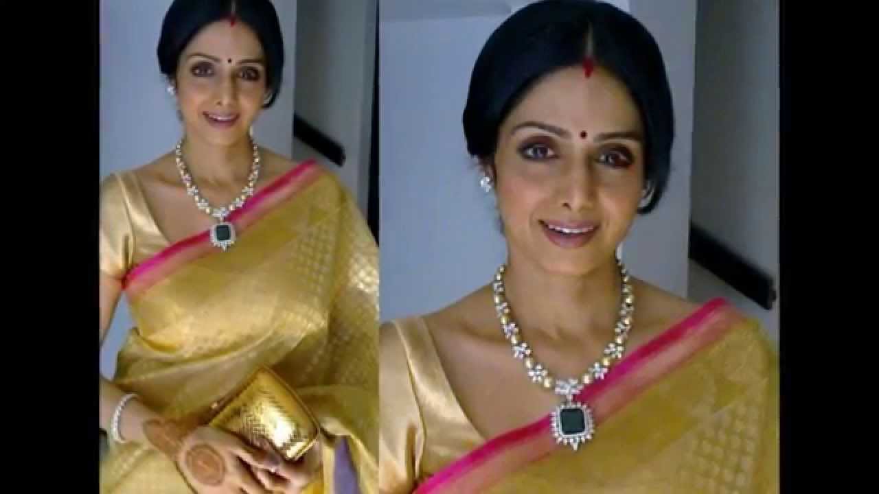 Actress Sridevi in dazzling designer sarees Fashion Dreams