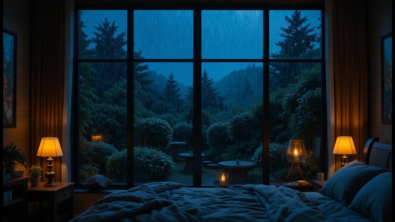 Perfect Heavy Rain for Deep Sleep | Fast Sleep Rain Sounds for Insomnia Relief 🌧️