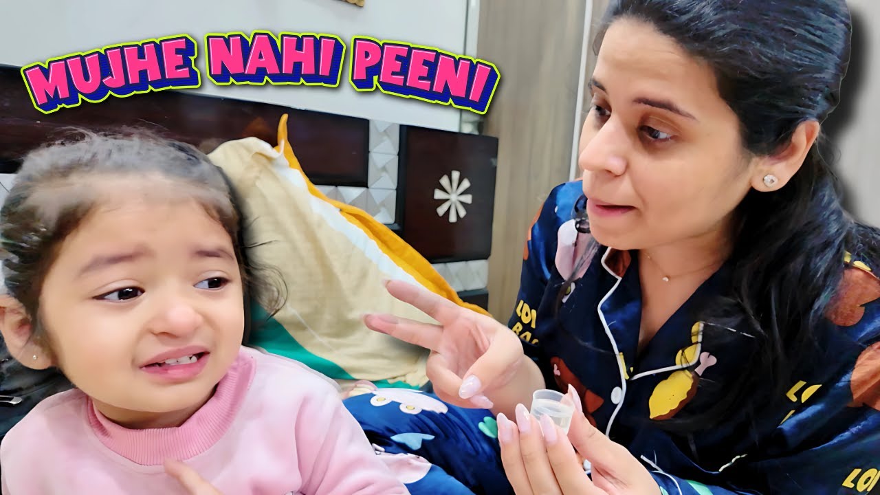 Bachon Ko Dawai Pilana Bada Mushkil Hai | Vlog With Mansi | Vlog #263
