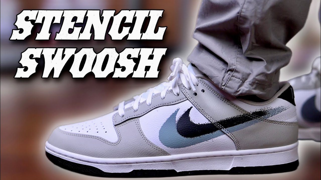 Nike Dunk Low STENCIL SWOOSH Review & On Feet