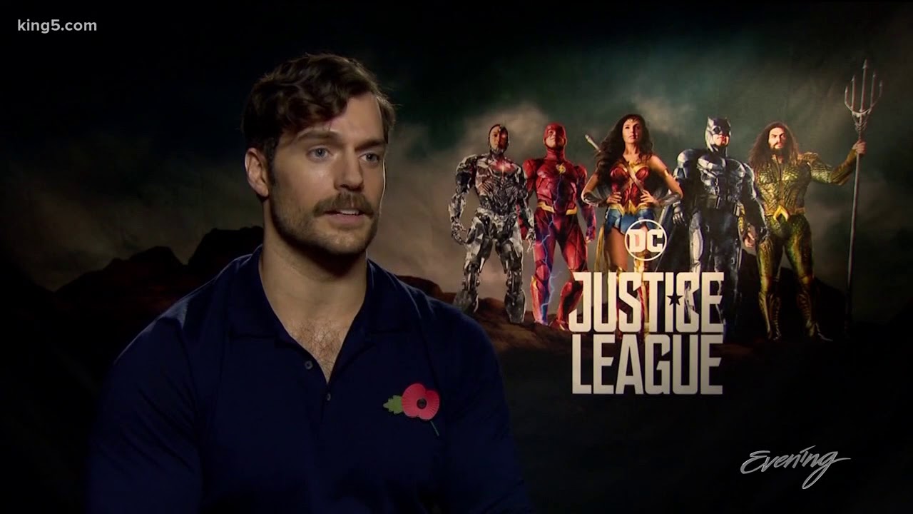 Henry Cavill brought his dog to interviews for 'Justice League' - KING 5 Evening