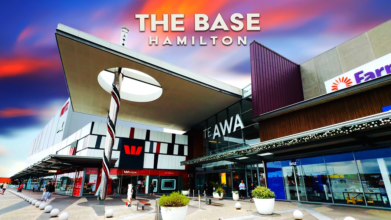 Driving to THE BASE | largest Shopping Mall in Hamilton | New Zealand | 4K