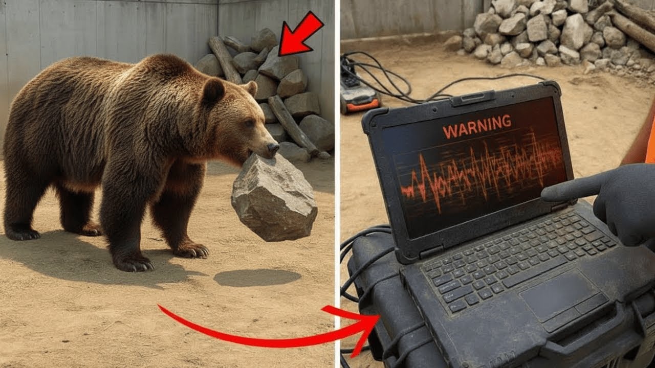 Bear Kept Placing Stones in Corner of Enclosure, Then Experts Found Out Why…
