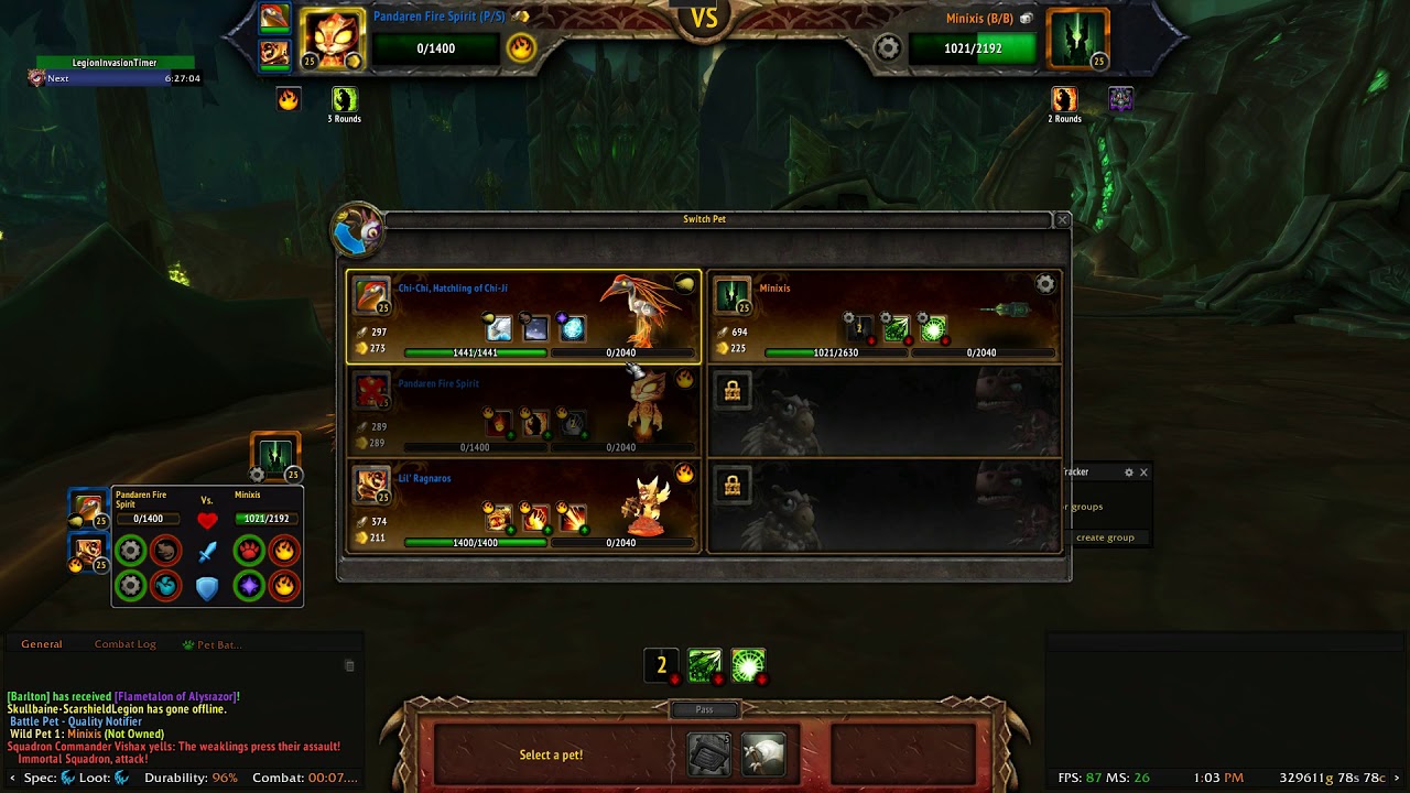 How to Defeat Minixis Pet Master Trainer WoW