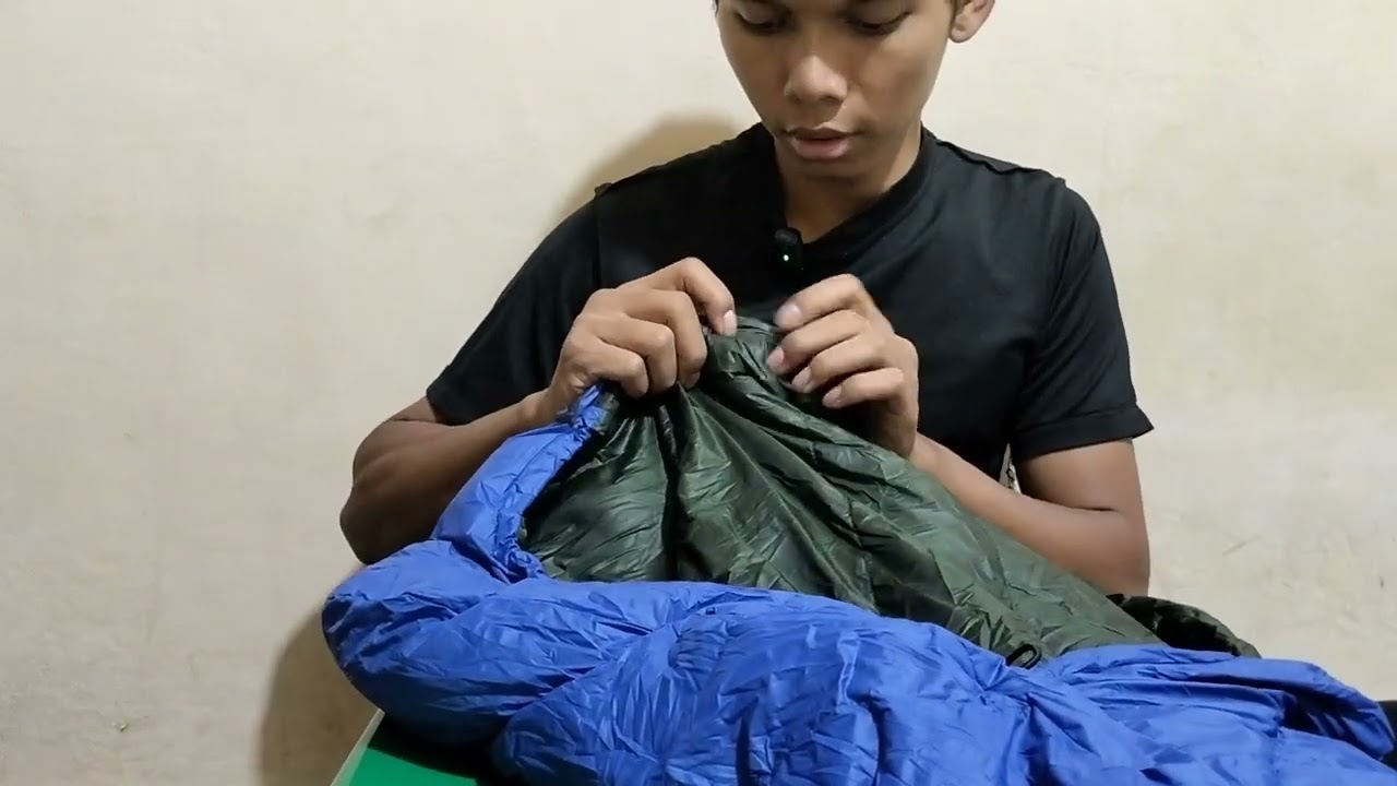 Unboxing Slepping Bag Bulu angsa ultralight, segede botol air