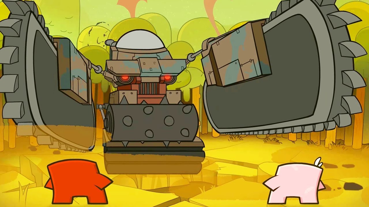 Super Meat Boy Forever - Big Slugger Boss Fight