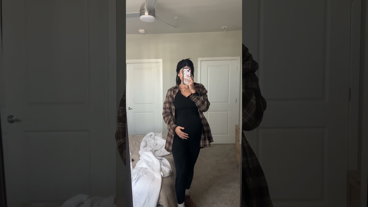Create endless fall maternity outfits with Lasora maternity leggings🤎🍂 #maternityoutfit  #pregnant