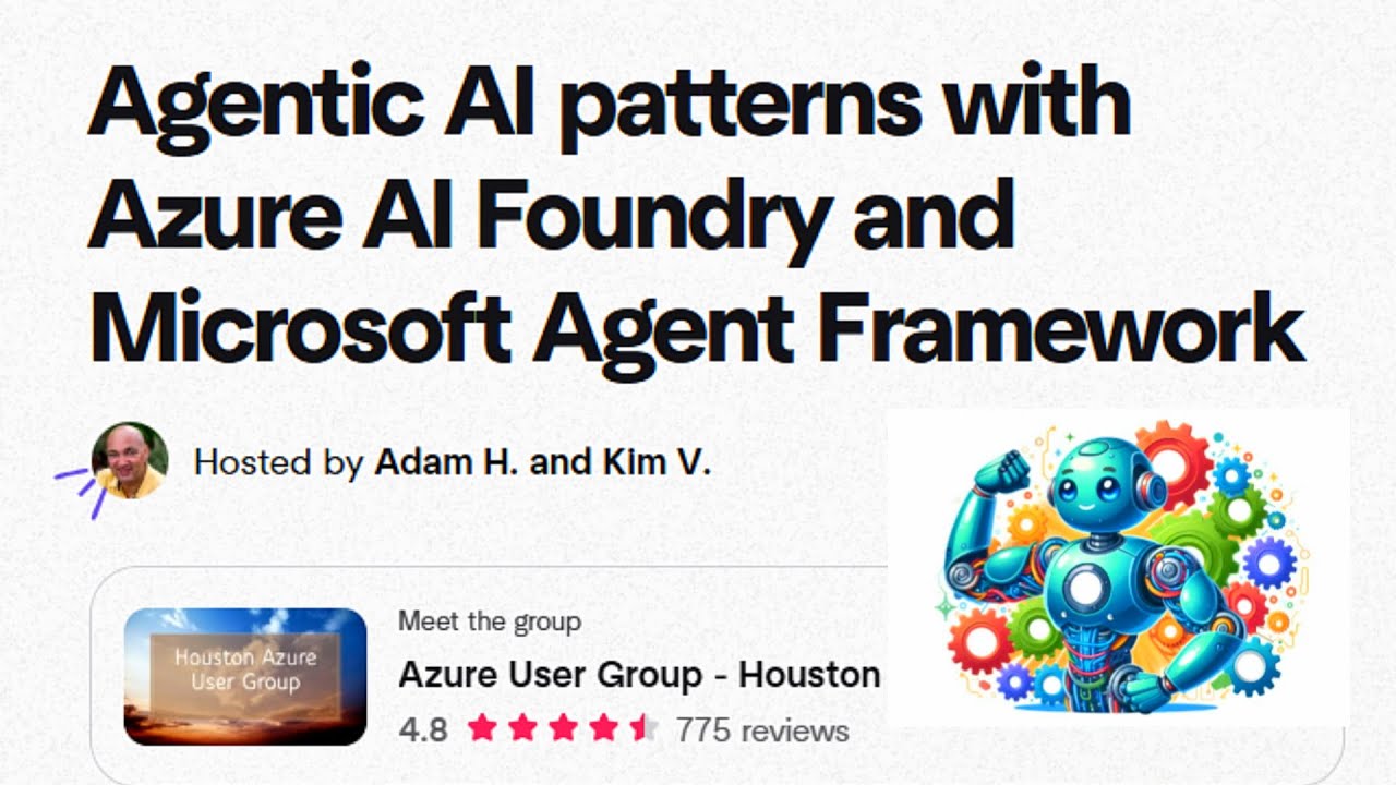 Agentic AI patterns with Azure AI Foundry and Microsoft Agent Framework by Vin Kamat.