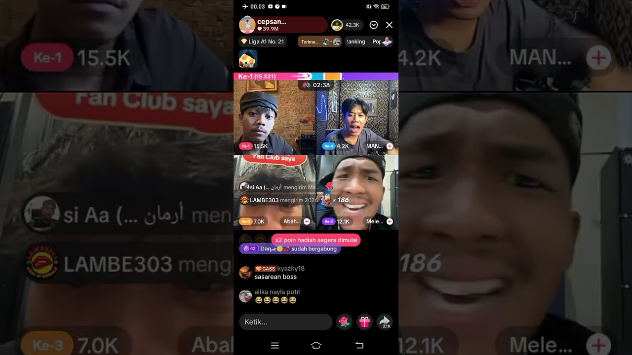 Bah Ican ribut jng mangayek.cepsanud dan mang iting jadi propokasi