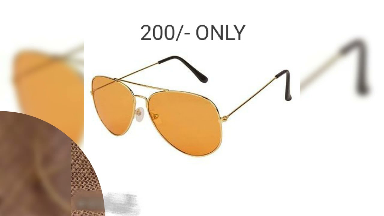 Men's and women's sunglasses only for 200/- with free delivery. ..