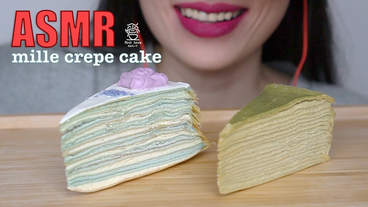 ASMR EATING SOUND MILLE CREPE CAKE | НЕ РАЗГОВАРИВАТЬ