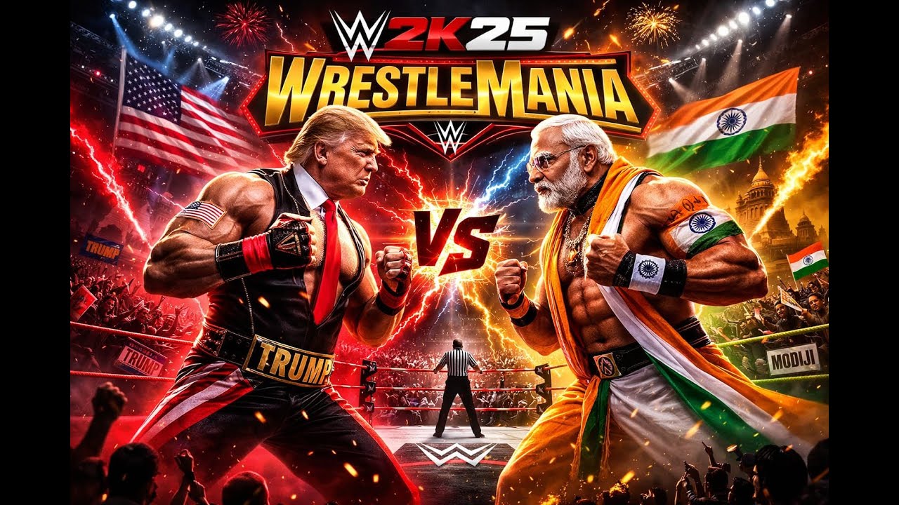 Wwe 2k25 Modiji vs Trump LIve #shortdlive #wwe #wwe2k25