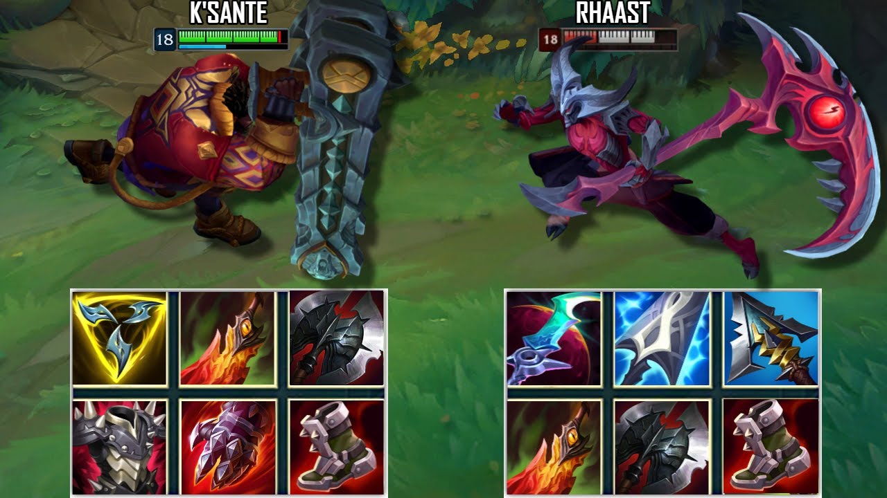 K'SANTE vs KAYN (RHAAST) FULL BUILD FIGHTS & Kayn Pentakills!