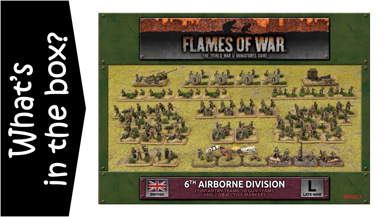 Британская 6-я воздушно-десантная дивизия Flames of War Army Deal — распаковка и обзор
