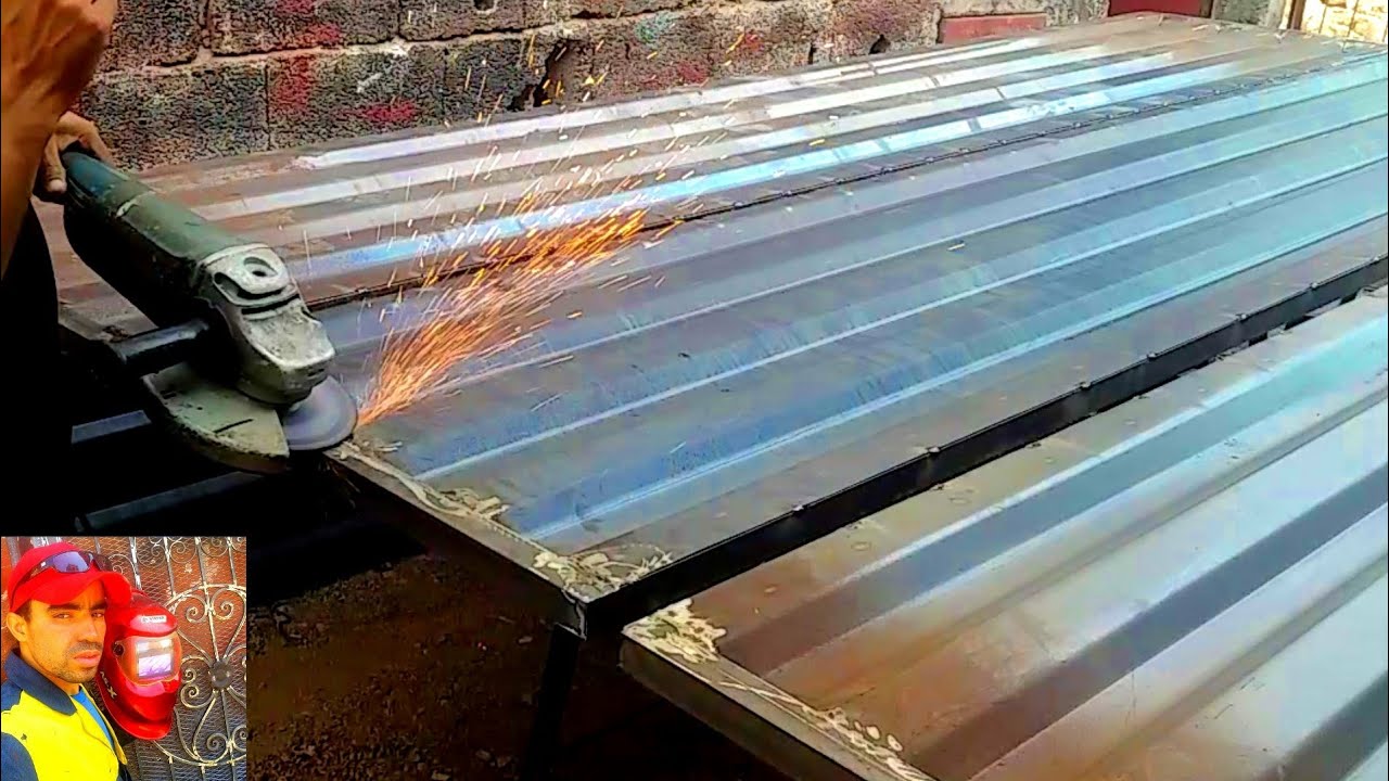تعلم كيفية صنع باب حديدي بطريقة سهلة للمبتدئين | طريقة عمل باب حديد 7 @فن اللحام welding