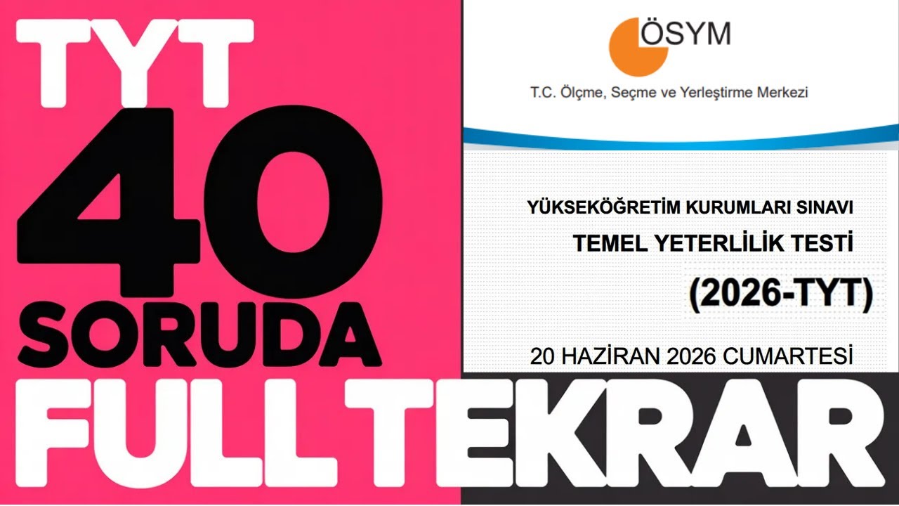 40 Soruda TYT Matematik Full Tekrar | TEMEL KAVRAMLAR !
