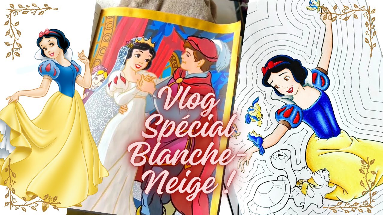 VLOG | Je fais des coloriages pour la sortie de Blanche-Neige ! + Critique du film