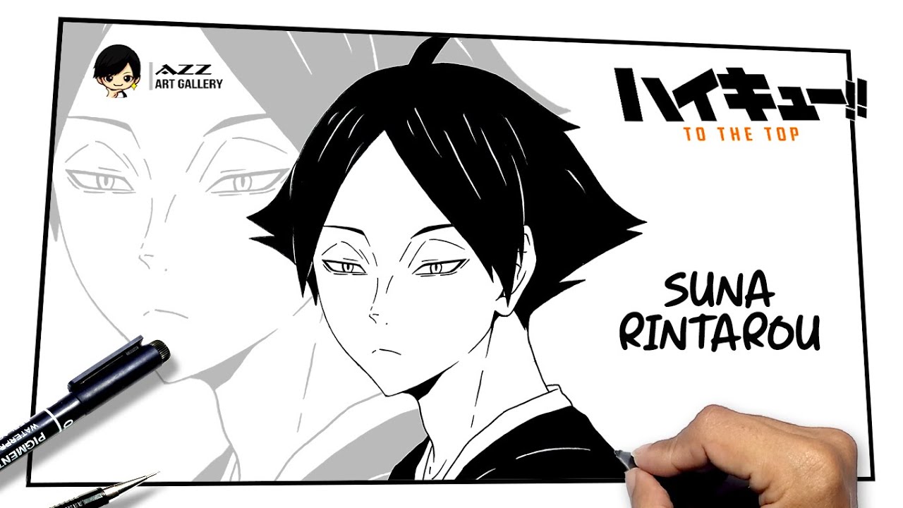 How to draw Suna Rintarou from Haikyuu to the top