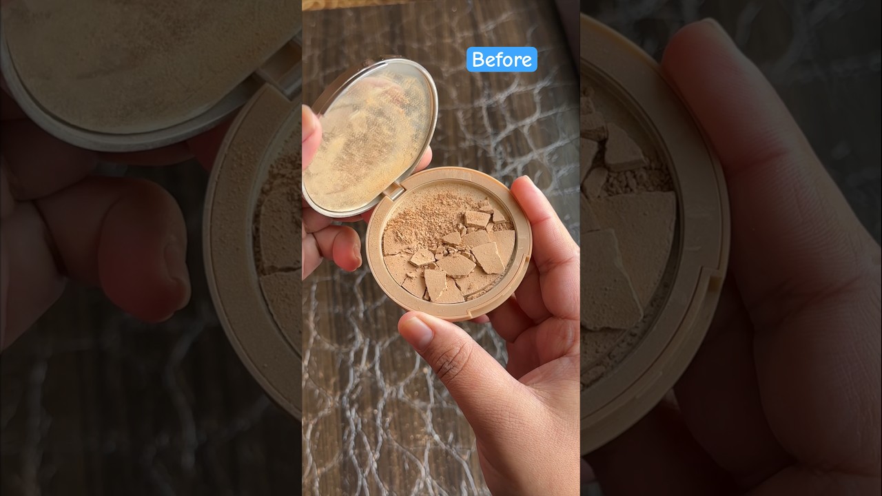How I fixed my Broken Compact Powder Without Alcohol🤩 